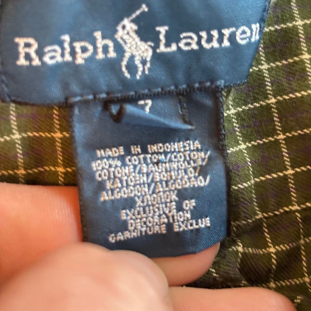 Ralph Lauren Boys Shirt 7 Plaid Cotton‎ Button Down Preppy Classic School 20188
